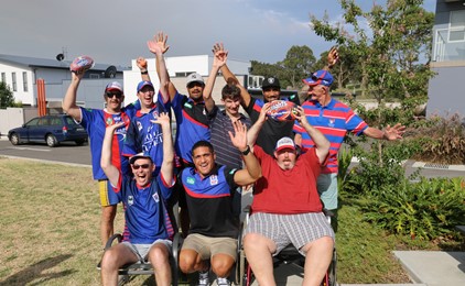GALLERY: Newcastle Knights visit CatholicCare Disability Services IMAGE