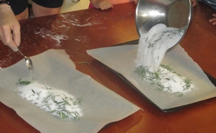 Utilising Resources – We made rosemary salt! IMAGE