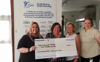 Taree Community Kitchen receives $500 donation  IMAGE